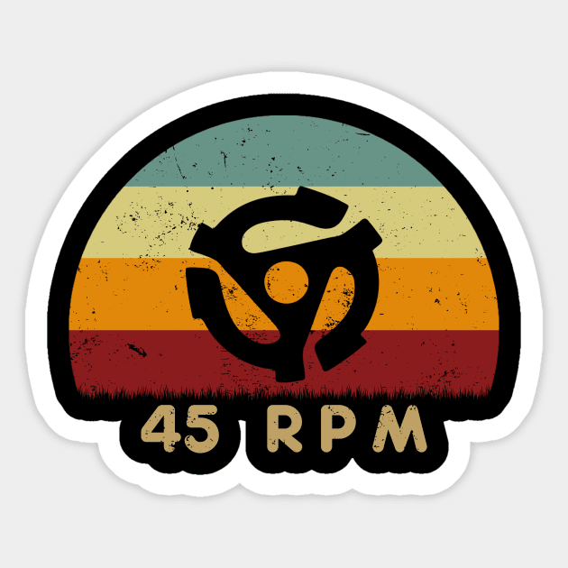 45 RPM Sticker by GoodIdeaTees